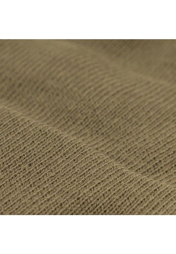 Ciemna Beżowa Zimowa Męska Czapka -EM Men's Accessories- Beanie, Sepia, Camel. Kolor: beżowy, brązowy, wielokolorowy. Materiał: akryl. Sezon: zima