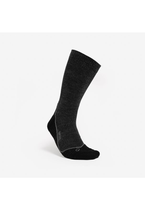 quechua - Skarpety trekkingowe Quechua Trek 900 wełna. Kolor: biały. Materiał: wełna, poliamid, elastan, lyocell. Sport: turystyka piesza