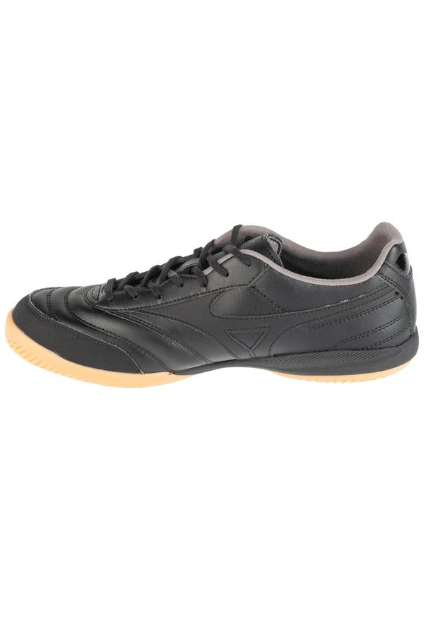 Mizuno - Buty halowe do piłki nożnej męskie, Morelia Sala Pro IN. Kolor: czarny. Materiał: guma, tkanina, skóra, materiał, syntetyk. Sport: piłka nożna