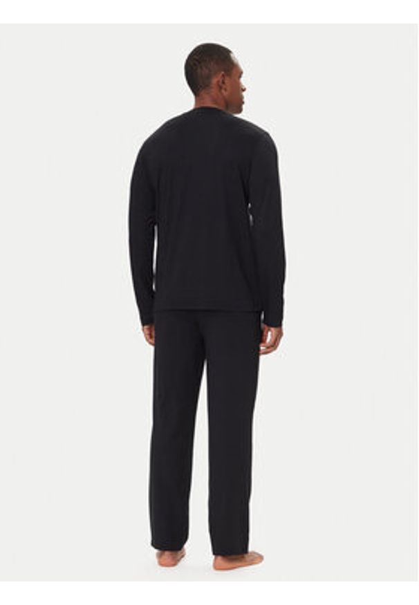Hugo - HUGO Piżama Nocto 50550099 Czarny Relaxed Fit. Kolor: czarny. Materiał: bawełna