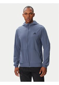 Adidas - adidas Bluza D4T Workout KS6394 Niebieski Regular Fit. Kolor: niebieski. Materiał: syntetyk #1