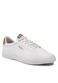 Sneakersy Pepe Jeans Kenton Max W PLS31445 White 800. Kolor: biały. Materiał: skóra