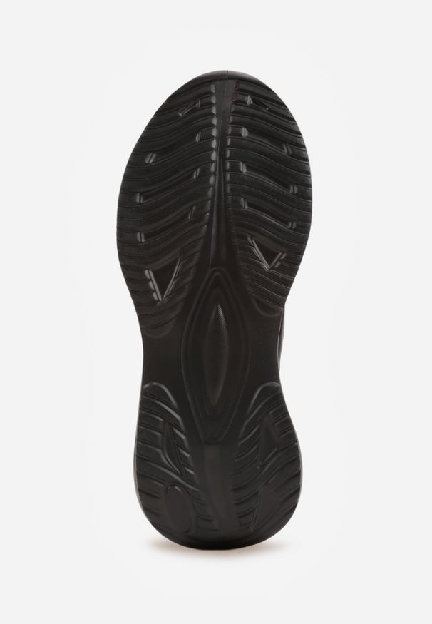 Born2be - Czarne Siateczkowe Buty Sportowe Sneakersy z Geometrycznymi Wstawkami Launret. Okazja: do pracy, na co dzień. Kolor: czarny. Materiał: jeans. Wzór: geometria. Sport: fitness