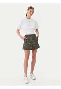 Alpha Industries T-Shirt Waisted 148070 Biały Regular Fit. Kolor: biały. Materiał: bawełna #5