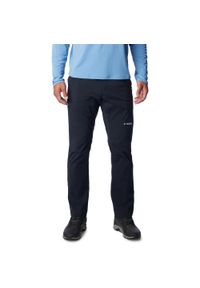 columbia - Spodnie turystyczne męskie Columbia Wanoga Lightweight. Kolor: czarny. Materiał: nylon, elastan
