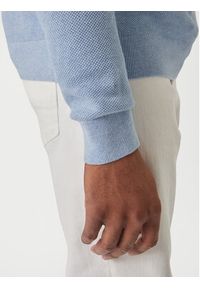 TOMMY HILFIGER - Tommy Hilfiger Sweter Essential MW0MW36347 Błękitny Regular Fit. Kolor: niebieski. Materiał: bawełna #3