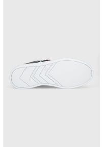 TOMMY HILFIGER - Tommy Hilfiger sneakersy skórzane CORP WEBBING SNEAKER kolor granatowy FW0FW07379. Nosek buta: okrągły. Zapięcie: sznurówki. Kolor: niebieski. Materiał: skóra #2