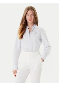TOMMY HILFIGER - Tommy Hilfiger Koszula Ess WW0WW47169 Błękitny Regular Fit. Kolor: niebieski. Materiał: bawełna