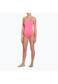 Strój pływacki jednoczęściowy damski Nike Essential Asymmetrical. Kolor: różowy