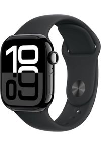 APPLE - Watch Apple Watch Series 10 GPS 46mm Jet Black Aluminium Case with Sport Band S/M - Black. Styl: sportowy