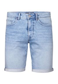 Petrol Industries Szorty jeansowe M-ROS-SHO001 Niebieski Slim Fit. Kolor: niebieski. Materiał: bawełna