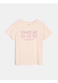 Sinsay - Bawełniana koszulka z nadrukiem - Inny. Materiał: bawełna. Wzór: nadruk #1