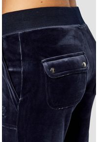 Juicy Couture - JUICY COUTURE Granatowe spodnie dresowe damskie Layla Low Rise, Rozmiar XS. Kolor: niebieski. Materiał: dresówka #6