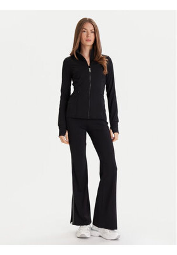 MICHAEL Michael Kors Legginsy MF530W51RE Czarny Flare Fit. Kolor: czarny. Materiał: syntetyk