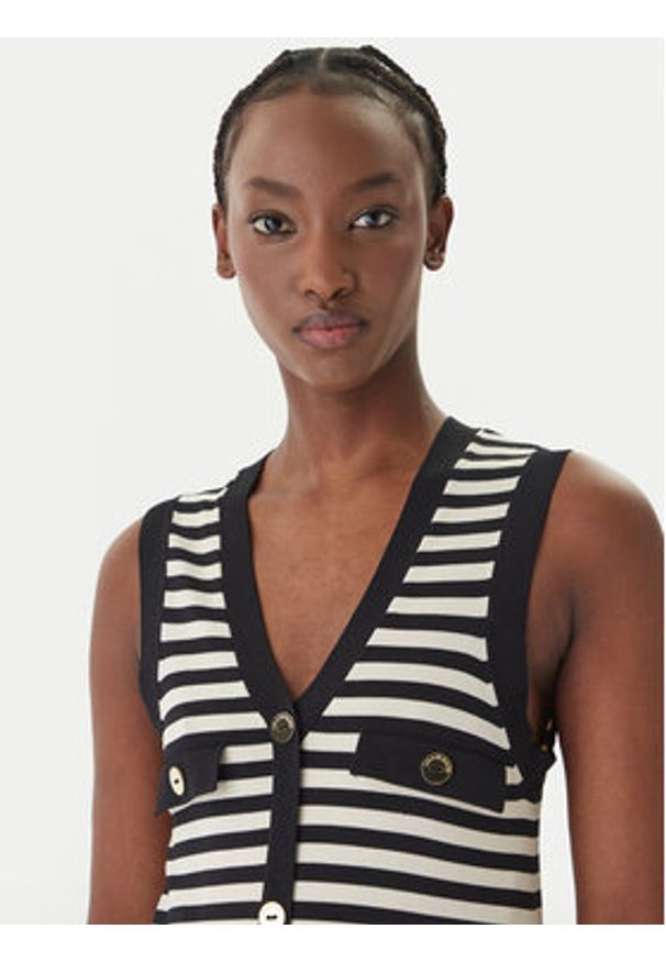 LOLA CASADEMUNT Sukienka dzianinowa MS2616002 Czarny Regular Fit. Kolor: czarny. Materiał: syntetyk