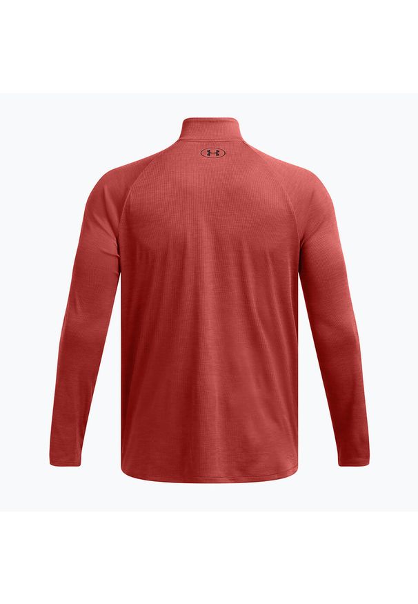 Longsleeve męski Under Armour Tech Textured 1/2 Zip. Kolor: czerwony. Długość rękawa: długi rękaw