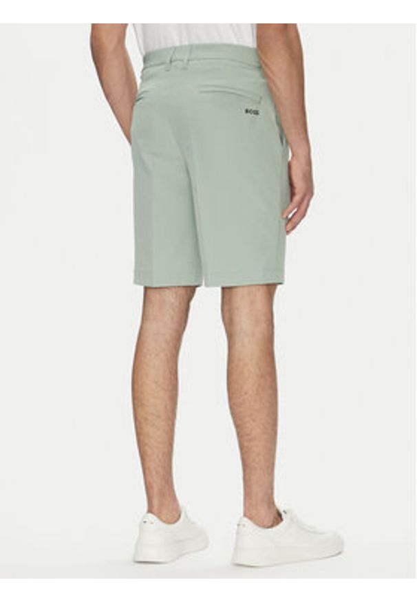 BOSS Szorty materiałowe S_Commuter_10.5 inch 50540337 Zielony Slim Fit. Kolor: zielony. Materiał: syntetyk