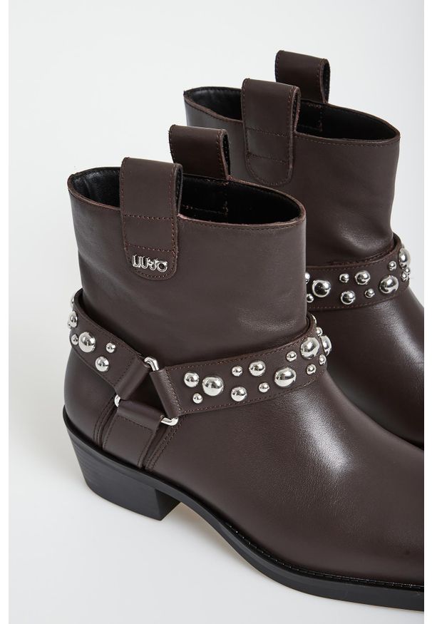 Liu Jo - Botki damskie skórzane LIU JO. Materiał: skóra