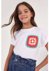 Mayoral t-shirt dziecięcy kolor czerwony. Okazja: na co dzień. Kolor: czerwony. Wzór: aplikacja. Styl: casual #3