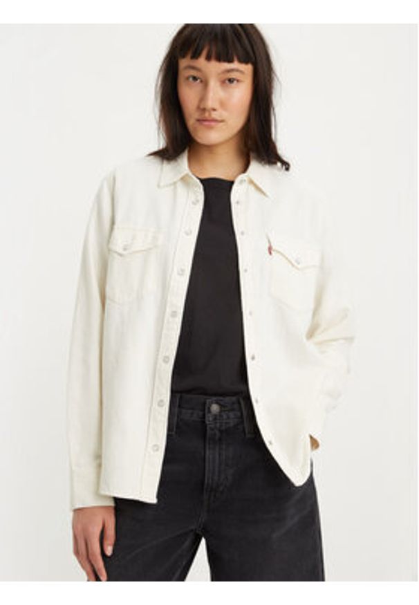Levi's® Koszula Essential Western 167860014 Écru Regular Fit. Materiał: bawełna