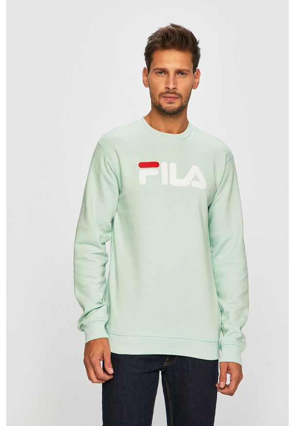 Fila - Bluza. Okazja: na co dzień. Kolor: turkusowy. Wzór: nadruk. Styl: casual