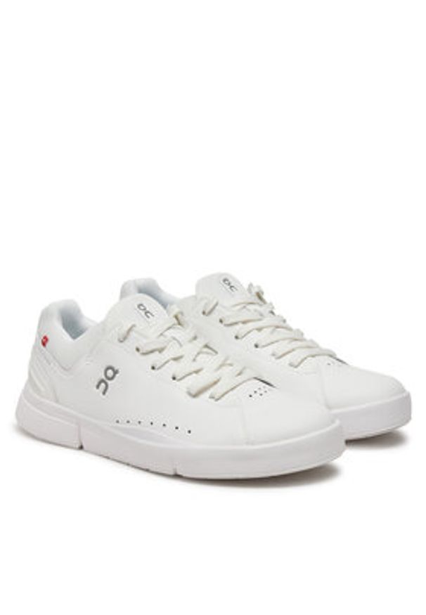 On Buty do biegania The Roger Advantage 3MD10640108 Biały. Kolor: biały. Materiał: skóra