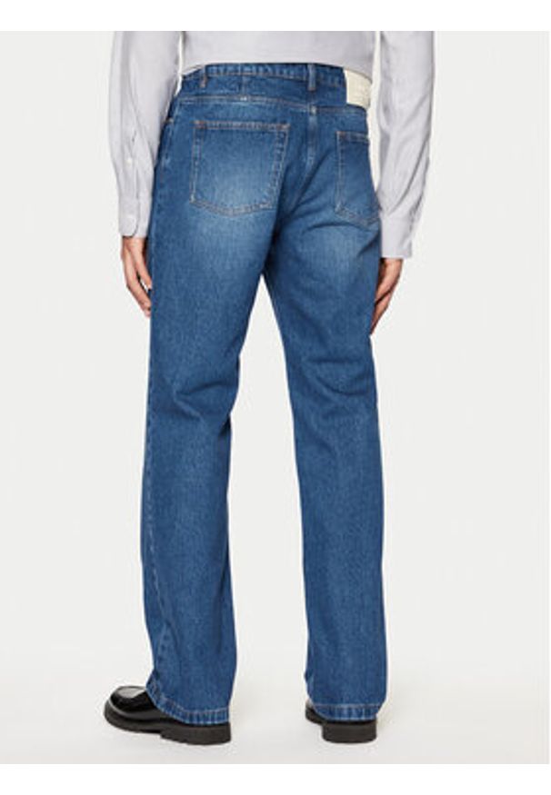 AMI PARIS - AMI Paris Jeansy UTR500.DE0025 Niebieski Straight Leg. Kolor: niebieski