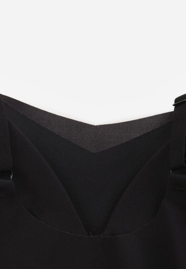 Renee - Czarny Usztywniany Biustonosz o Bezszwowym Wykończeniu Bez Fiszbin Leanoreth. Kolor: czarny. Materiał: materiał