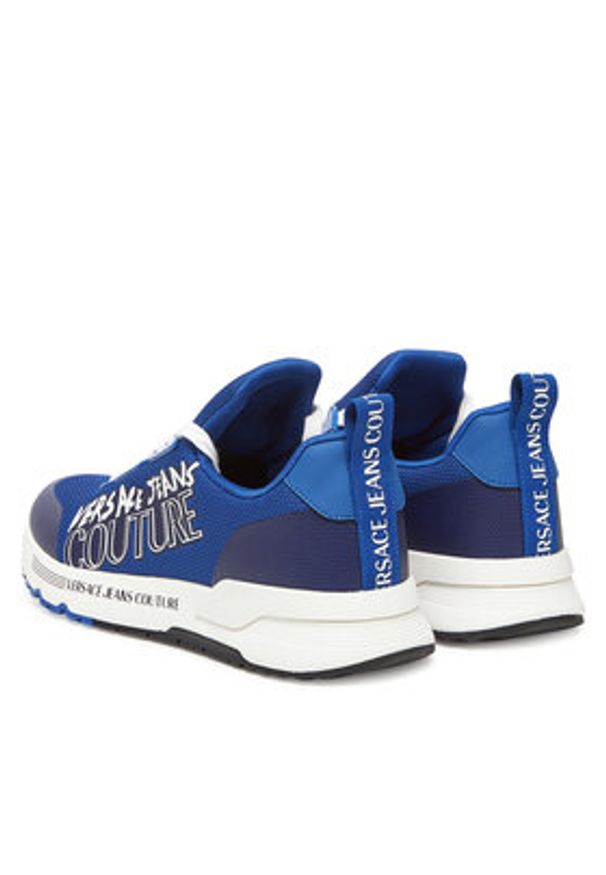 Versace Jeans Couture Sneakersy 78YA3SA9 Niebieski. Kolor: niebieski. Materiał: materiał