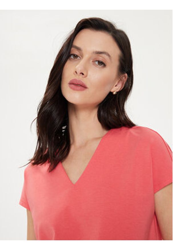 Tatuum T-Shirt Nesti T2407.052 Koralowy Regular Fit. Kolor: pomarańczowy. Materiał: bawełna