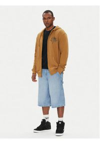 DC Shoes Bluza ADYSF03147 Brązowy Regular Fit. Kolor: brązowy. Materiał: bawełna #3