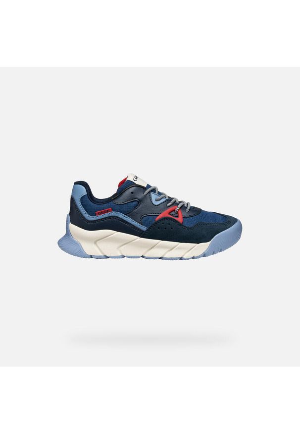 Geox - Buty GEOX J FLEXYPER PRO BOY Niebieski. Okazja: na co dzień. Kolor: niebieski. Materiał: syntetyk, tkanina