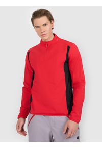 4f - 4F Bielizna termiczna ocieplana (góra) męska - czerwona XL. Typ kołnierza: kołnierzyk stójkowy. Kolor: czerwony. Sezon: zima. Sport: turystyka piesza #1