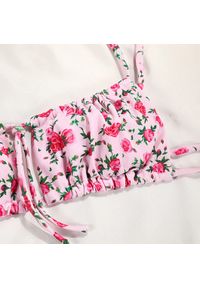 Intica - Bikini plażowe z regulowanym wiązaniem Kellie. Kolor: niebieski. Materiał: materiał. Wzór: paski #2