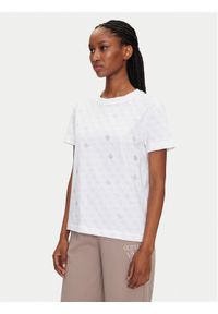 Guess T-Shirt V5GI16 I3Z14 Biały Regular Fit. Kolor: biały. Materiał: bawełna