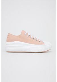 Answear Lab Tenisówki damskie kolor różowy. Nosek buta: okrągły. Zapięcie: sznurówki. Kolor: różowy. Materiał: guma. Obcas: na platformie. Styl: wakacyjny #1
