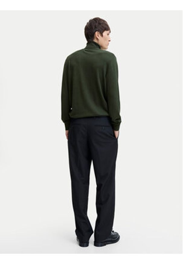 Jack & Jones Golf Emil 12157417 Zielony Regular Fit. Typ kołnierza: golf. Kolor: zielony. Materiał: bawełna