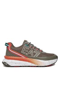 EA7 Emporio Armani Sneakersy X8X177 XK381 U044 Brązowy. Kolor: brązowy. Materiał: materiał #1