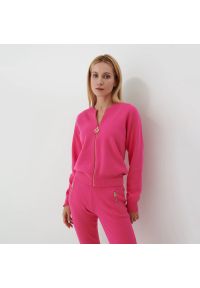 Mohito - Sweter z zamkiem Eco Aware - Różowy. Kolor: różowy