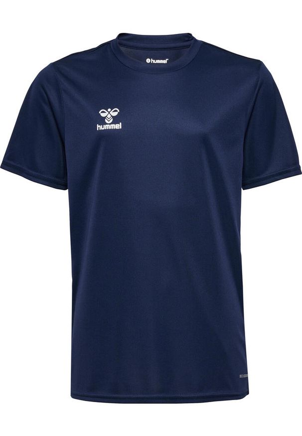 Hummel - Koszulka Sportowa T-Shirt Hmlesssential Jersey Kids. Kolor: niebieski. Materiał: jersey