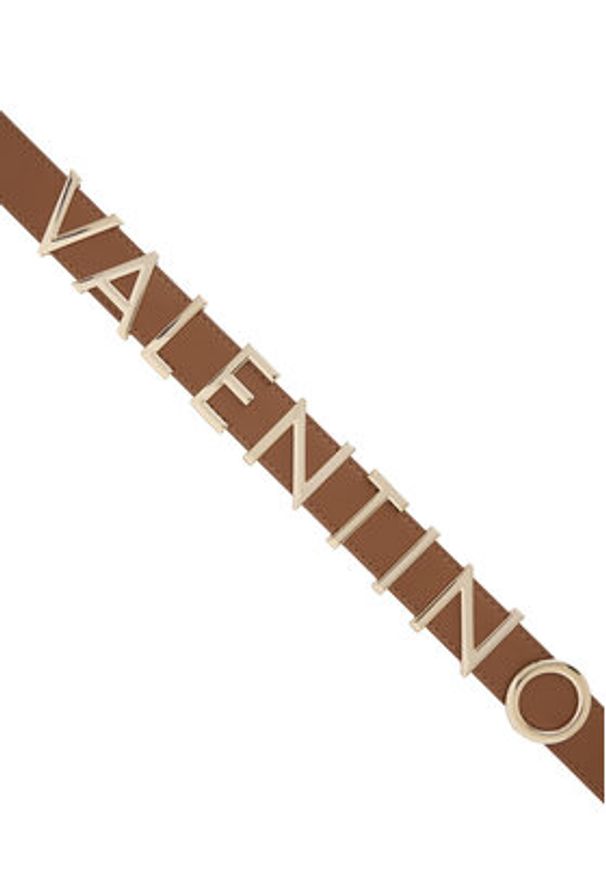VALENTINO - Valentino Pasek Damski Emma Winter VCS3M257N Brązowy. Kolor: brązowy. Materiał: skóra
