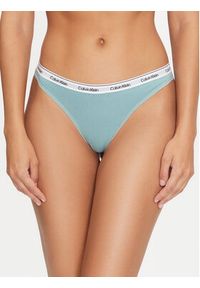 Calvin Klein Underwear Komplet 3 par stringów Thong 3Pk 000QD5209E Kolorowy. Materiał: bawełna. Wzór: kolorowy #3