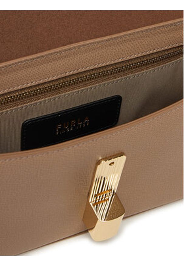 Furla Torebka Iride WB01826 ARE000 CN 1257S 1007 Beżowy. Kolor: beżowy. Materiał: skórzane