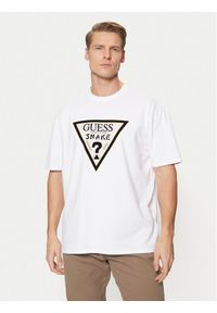 Guess T-Shirt M5RI91 KAC30 Biały Oversize. Kolor: biały. Materiał: bawełna