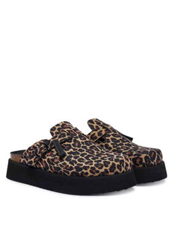 D.Franklin Klapki DFSH414006 Brązowy. Kolor: brązowy. Materiał: materiał