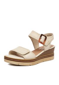 Remonte Sandały CEO-D2L58-60 Écru. Materiał: skóra #7