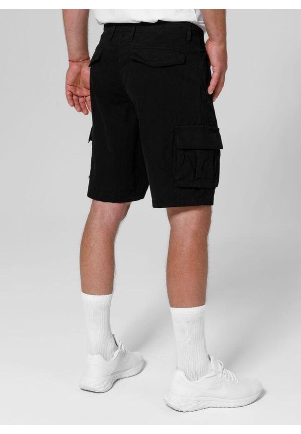 PITBULL - Szorty męskie Pitbull bojówki Jackal. Kolor: czarny. Materiał: jeans. Długość: krótkie. Sezon: lato