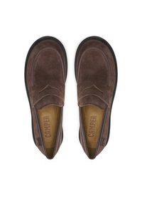 Camper Loafersy Milah K201425-024 Brązowy. Kolor: brązowy. Materiał: zamsz, skóra