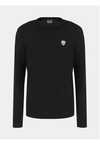 EA7 Emporio Armani Longsleeve 8NPT17 PJRGZ 1200 Czarny Regular Fit. Kolor: czarny. Materiał: syntetyk, wiskoza. Długość rękawa: długi rękaw #8