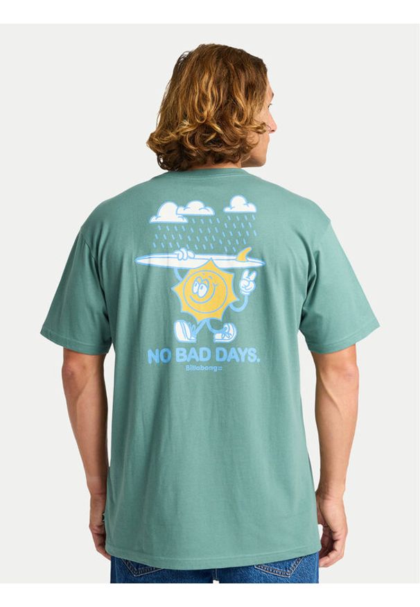 Billabong T-Shirt Gimmicks EBYZT00363 Zielony Regular Fit. Kolor: zielony. Materiał: bawełna